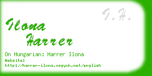 ilona harrer business card